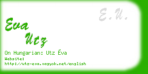 eva utz business card